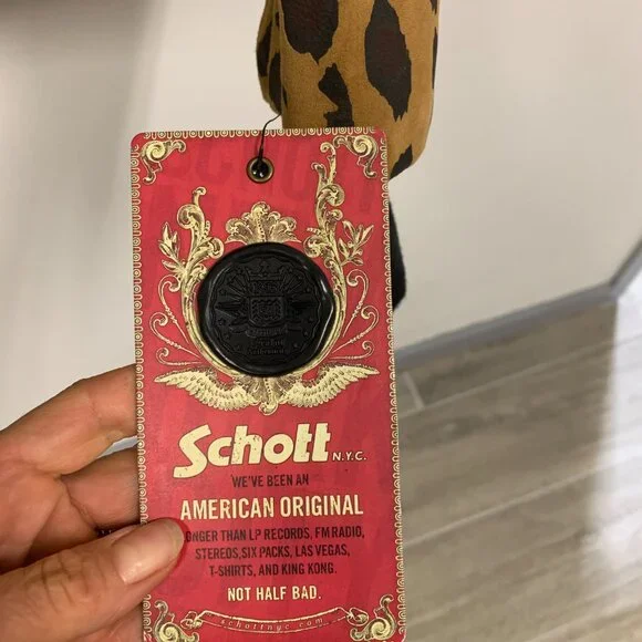 Supreme/Schott Suede A-2 Cheetah Print Jacket, Medium (Rare Find)